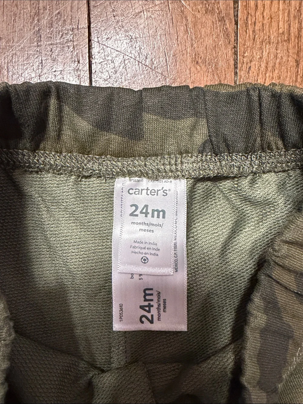 Carter's Navy Joggers & Green Camo Sweatpants